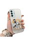 Samsung Galaxy M15 Compatible Hard Acrylic Back Silicone Edge Lens Protection Case