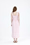 Heart-Detailled Striped Relaxed Strap Dress # 35510 - 5