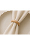 6 Piece Natural Wooden Napkin Ring Set - Raw Unpolished Napkin Ring 5 cm - 3
