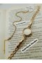 Vintage Model - Gold Color Bracelet Design - Women's Wristwatch (Waterway Bracelet with Gift)
