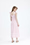 Heart-Detailled Striped Relaxed Strap Dress # 35510 - 4