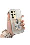 Samsung Galaxy S24 Ultra Compatible Hard Acrylic Back Silicone Edge Lens Protection Case