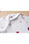 100% Cotton Short Sleeve Snap Fastener Baby Bodysuit 3-Piece Set - 5