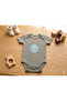 100% Cotton Short Sleeve Snap Fastener Baby Bodysuit 3-Piece Set - 4