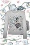 White Girl in Flowers Gothic Grunge Y2K Long Sleeve Crop