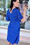 V-Neck Button Detail Viscose Dress 6Y030 - 2