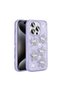 iPhone 15 Pro Max Case with Airbag Glitter Back Surface Brsa Sparkle Silicone Cover - Lilac