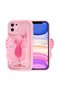 iPhone 11 Case with Camera Protection Figure Design Brsa Kapya Cover-Pink Light - 3