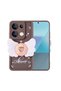 Poco M6 Pro 4g Case with Camera Protection Figure Design Brsa Kapya Cover - Dark Brown