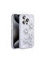 iPhone 15 Pro Case with Airbag, Glittery Back Surface, Brsa Sparkle Silicone Cover - Lilac - 2