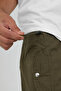 Unisex Cotton Y2K Pleated Elastic Adjustable Waist Baggy Pants - 5