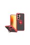 Samsung Galaxy S26 Plus Montreal Silicone Cover with Ring - Red