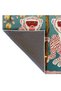 Sdt Indian Themed Monkey and Umbrella Patterned Turquoise Woven Base Decorative Carpet Sdt746 - 5