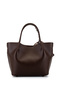 Women's Faux Leather Brown Shoulder Bag - 3