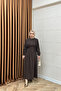 Maya Waist Detail Dress Brown - 7