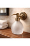 Antique Gold Retro Liquid Soap Dispenser Wall Mounted Handmade Motifed Antique Gold Bathroom Soap Dispenser - 5
