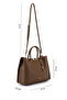 Women's Faux Leather Mink Handbag - 2