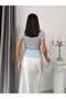 Women's Boat Neck Short Sleeve Lace Blouse - 3