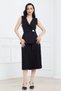 Pleated Detailed Midi Dress - Black