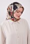 Dreamy Floral Pattern Sparkling Crystal Scarf - 4