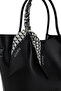 Women's Faux Leather Black Shoulder Bag - 4