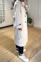Stone Color Belted Premium Coat - 5