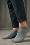 Pack of 3 Unisex Cotton Gray Bootie Socks - Non-Sweat and Non-Marking Bootie Socks - 2