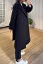 Premium Black Belted Coat - 6