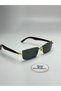 Cartyy V13B Sunglasses Wood Detailed Gold Frame Black Glass 55 Lenses - 5