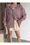 Striped Oversized Shirt - 2