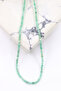 Emerald Stone Necklace Natural Gemstone Faceted Cut 2-3 mm - 5