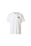 M camping relaxed men's casual t-shirt white t-shirt