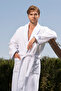 Matis Cotton Men's Bathrobe with Embroidered Detail - 3