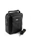 Medium Size 21cm Faux Leather Men's Daily Crossbody Shoulder Bag with Steel Case and Phone Compartment Black A100 - 6