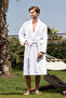 Matis Cotton Men's Bathrobe with Embroidered Detail - 6