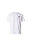 M vertical regular men's casual t-shirt white t-shirt
