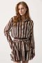 New Season Lace Detailed Gold Belted Women's Mini Dress 35557 - 5