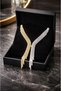 Silver Color Luxury Shiny Flashy Evening Dress Necklace - 2