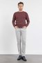 Purple Crew Neck Long Sleeve Pocketless Standard Fit Sweater 100% Cotton Knitwear 1012260150 - 2
