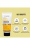 Lightweight SPF 50 PA++++ sunscreen with kesar & kojic acid, helps reduce pigmentation, no white cast.