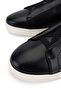 Men's Genuine Leather Black Sneakers & Sports Shoes - 3