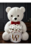Elegant Design White Love Boxed 55 cm Plush Teddy Bear with Bow Tie and 15 Surprise Baby Bear Set - 5