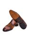 Brown Lace-Up Genuine Leather Men's Shoes - 3