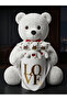 Elegant Design White Love Boxed 55 cm Plush Teddy Bear with Bow Tie and 15 Surprise Baby Bear Set - 4