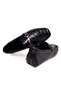 Black Color Laceless Genuine Leather Men's Shoes - 2