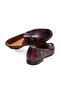 Burgundy Color Laceless Genuine Leather Leather Sole Men's Shoes - 2