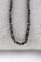 Obsidian Stone Necklace Natural Stone Faceted Cut 2-3 mm - 5