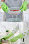 Practical Warm Dishwashing Gloves Durable Long Waterproof Rubber Dish And Cleaning Gloves - 5