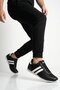 Black and White Lace-Up Lightweight Flexible Men's Sports Shoes Bst-2086 m - 2