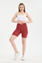 Women's High Waist Shaping / Sculpting Biker Leggings Above Knee Sport Casual Shorts Leggings - 6